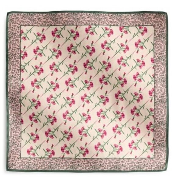 VERA BRADLEY Carnations Ivy Scarf in Bachelor's Buttons Pink - Picture 3 of 3